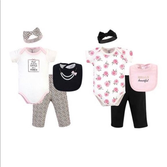 Leopard & Rose Layette Set
